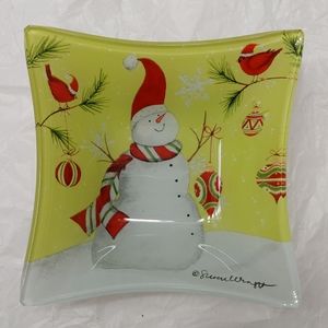 Christmas Glass Candy Dish